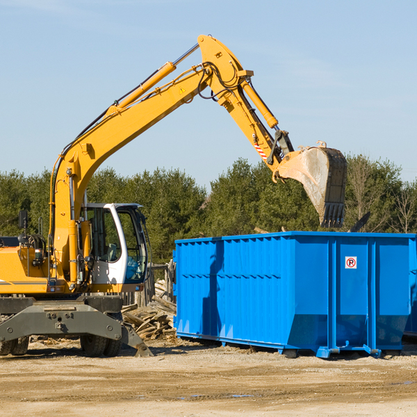 can i choose the location where the residential dumpster will be placed in Collegeville Indiana